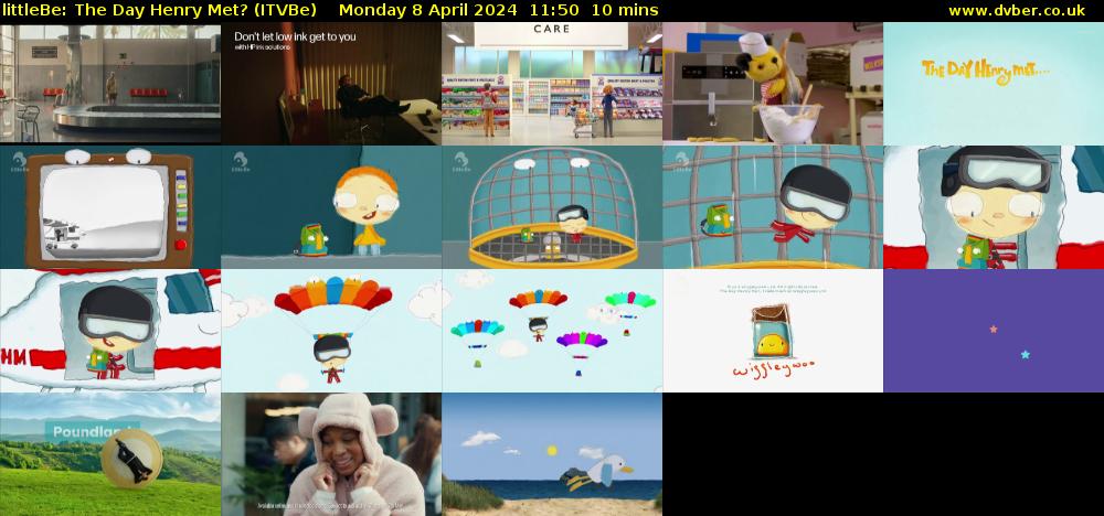 littleBe: The Day Henry Met? (ITVBe) Monday 8 April 2024 11:50 - 12:00