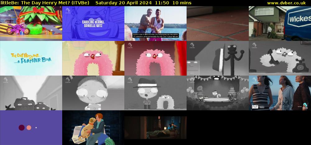 littleBe: The Day Henry Met? (ITVBe) Saturday 20 April 2024 11:50 - 12:00