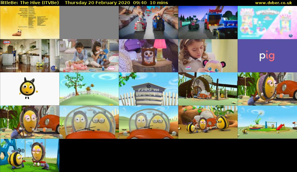 littleBe: The Hive (ITVBe) Thursday 20 February 2020 09:40 - 09:50