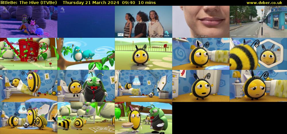 littleBe: The Hive (ITVBe) Thursday 21 March 2024 09:40 - 09:50