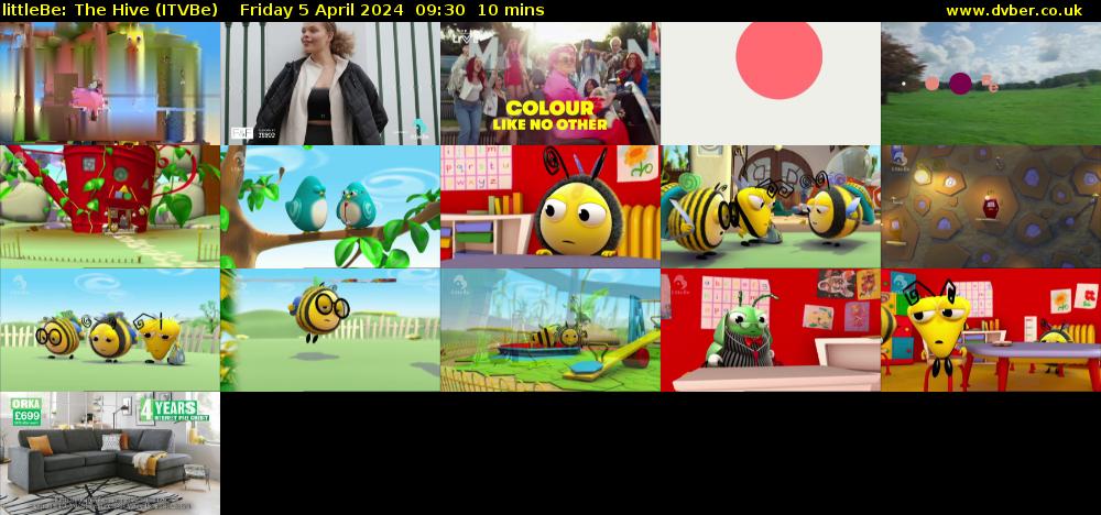 littleBe: The Hive (ITVBe) Friday 5 April 2024 09:30 - 09:40
