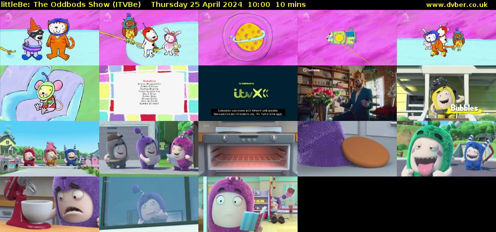 littleBe: The Oddbods Show (ITVBe) Thursday 25 April 2024 10:00 - 10:10