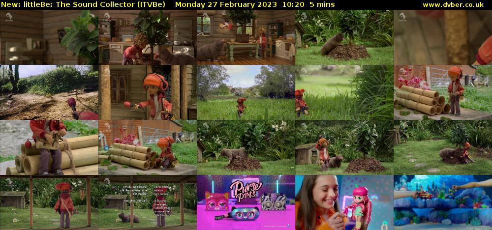 littleBe: The Sound Collector (ITVBe) Monday 27 February 2023 10:20 - 10:25