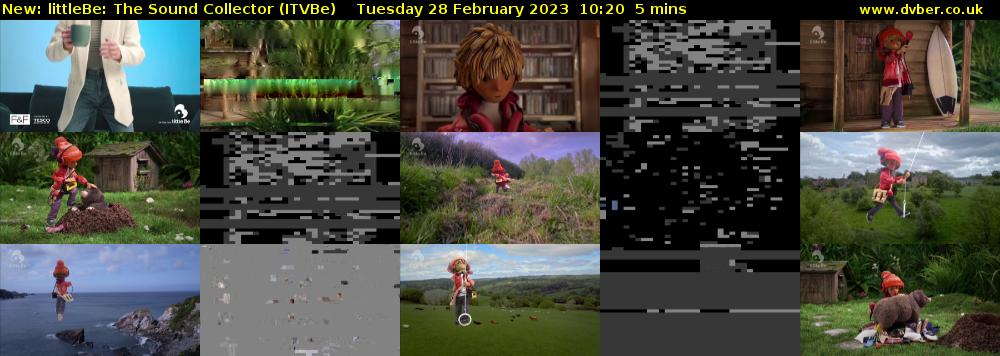 littleBe: The Sound Collector (ITVBe) Tuesday 28 February 2023 10:20 - 10:25