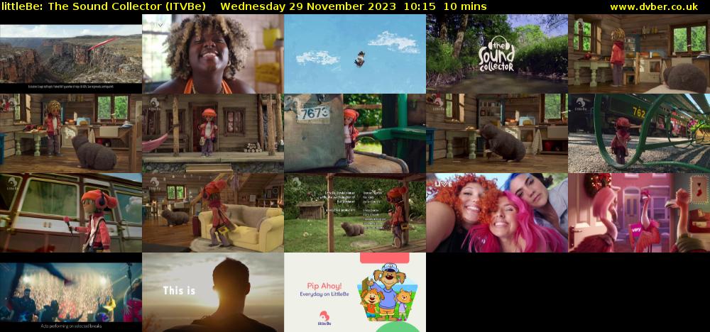 littleBe: The Sound Collector (ITVBe) Wednesday 29 November 2023 10:15 - 10:25