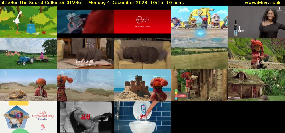 littleBe: The Sound Collector (ITVBe) Monday 4 December 2023 10:15 - 10:25