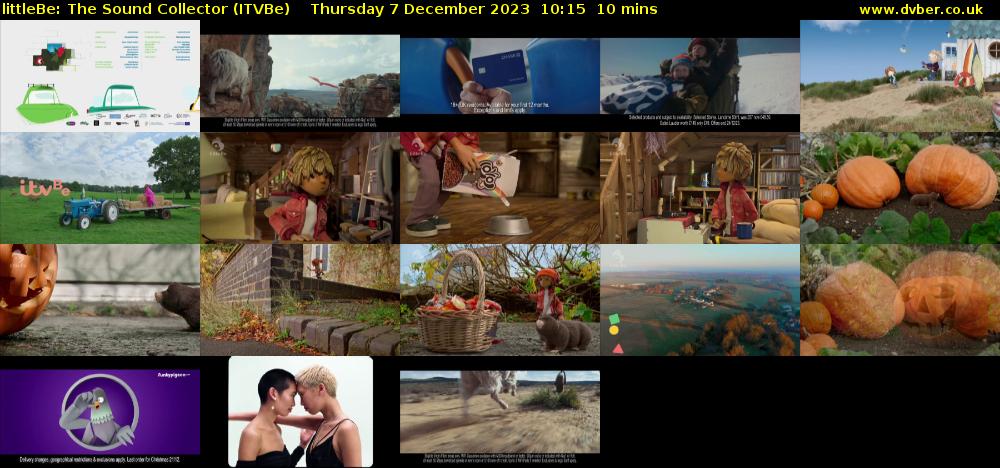 littleBe: The Sound Collector (ITVBe) Thursday 7 December 2023 10:15 - 10:25