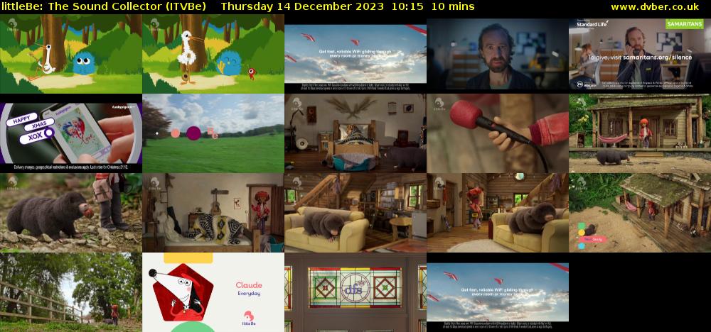 littleBe: The Sound Collector (ITVBe) Thursday 14 December 2023 10:15 - 10:25