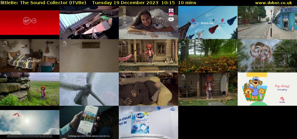 littleBe: The Sound Collector (ITVBe) Tuesday 19 December 2023 10:15 - 10:25