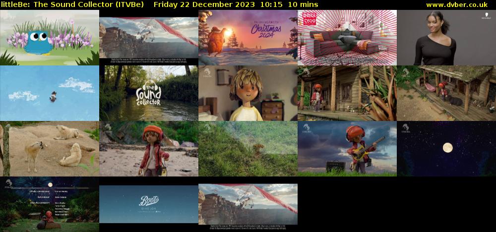 littleBe: The Sound Collector (ITVBe) Friday 22 December 2023 10:15 - 10:25