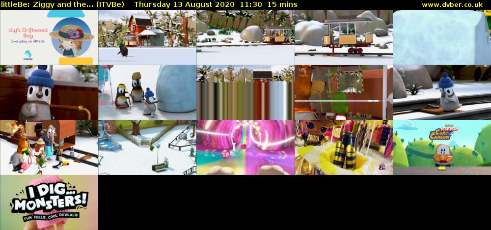 littleBe: Ziggy and the... (ITVBe) Thursday 13 August 2020 11:30 - 11:45