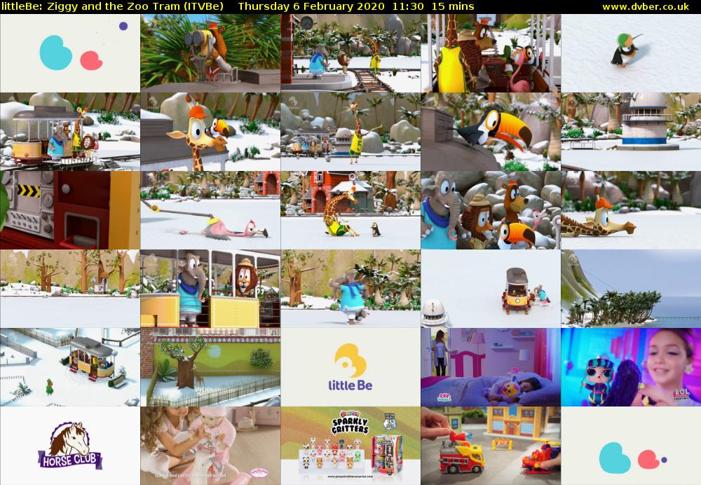 littleBe: Ziggy and the Zoo Tram (ITVBe) Thursday 6 February 2020 11:30 - 11:45