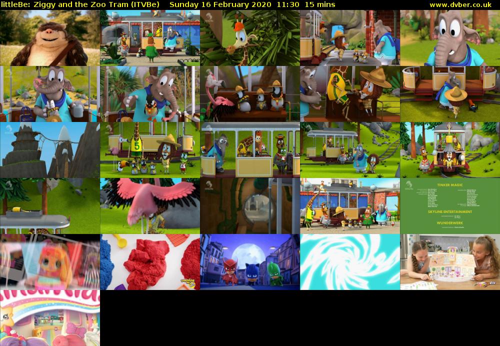 littleBe: Ziggy and the Zoo Tram (ITVBe) Sunday 16 February 2020 11:30 - 11:45