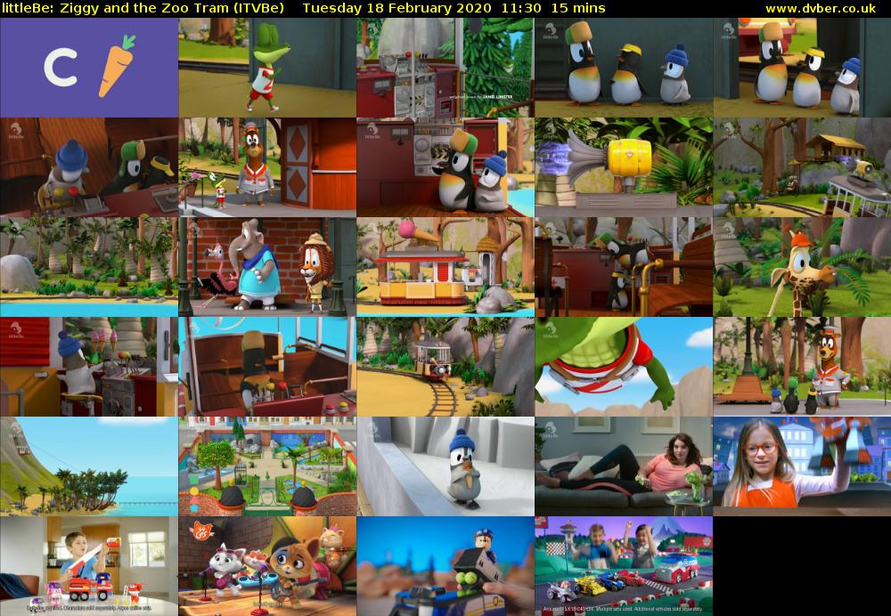 littleBe: Ziggy and the Zoo Tram (ITVBe) Tuesday 18 February 2020 11:30 - 11:45