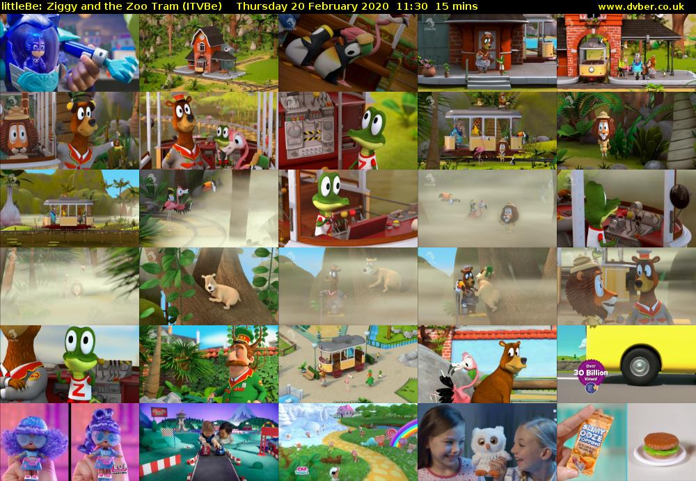 littleBe: Ziggy and the Zoo Tram (ITVBe) Thursday 20 February 2020 11:30 - 11:45