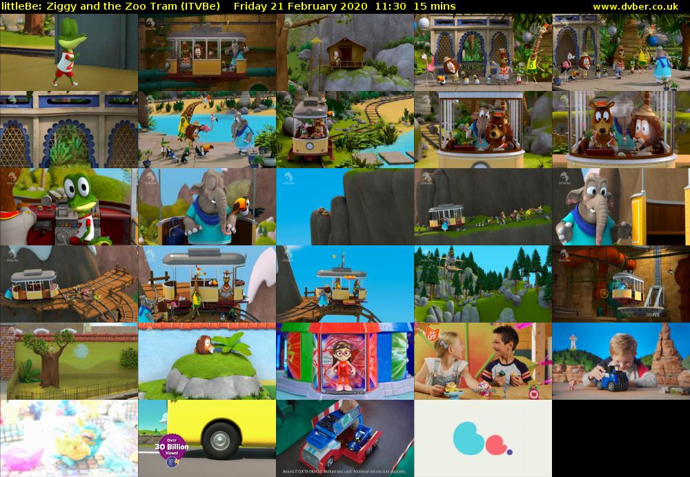 littleBe: Ziggy and the Zoo Tram (ITVBe) Friday 21 February 2020 11:30 - 11:45