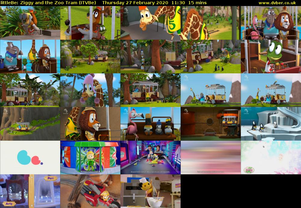 littleBe: Ziggy and the Zoo Tram (ITVBe) Thursday 27 February 2020 11:30 - 11:45