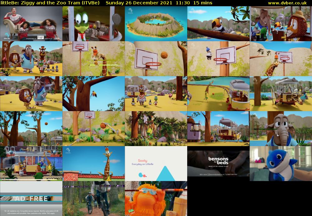 littleBe: Ziggy and the Zoo Tram (ITVBe) Sunday 26 December 2021 11:30 - 11:45