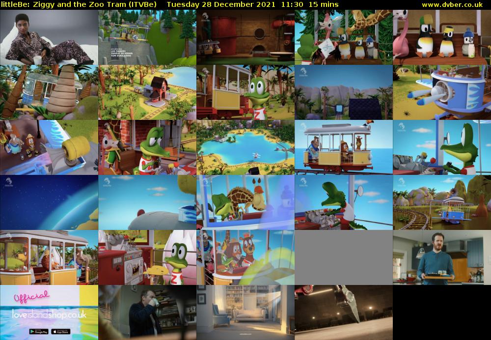 littleBe: Ziggy and the Zoo Tram (ITVBe) Tuesday 28 December 2021 11:30 - 11:45
