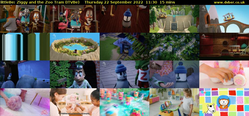 littleBe: Ziggy and the Zoo Tram (ITVBe) Thursday 22 September 2022 11:30 - 11:45