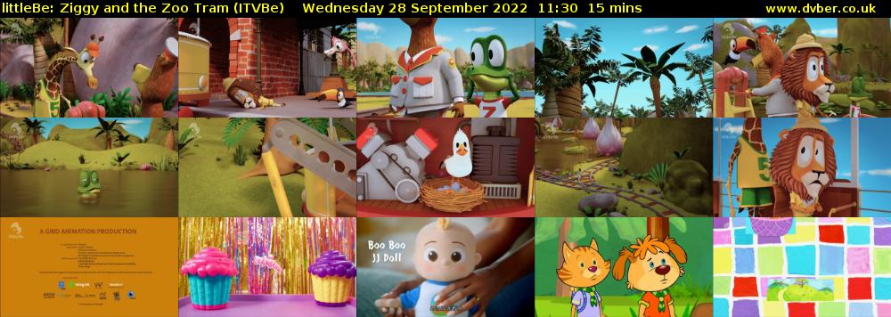 littleBe: Ziggy and the Zoo Tram (ITVBe) Wednesday 28 September 2022 11:30 - 11:45