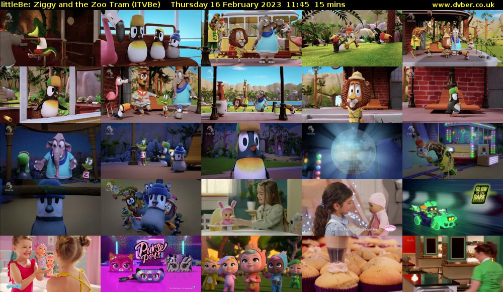 littleBe: Ziggy and the Zoo Tram (ITVBe) Thursday 16 February 2023 11:45 - 12:00