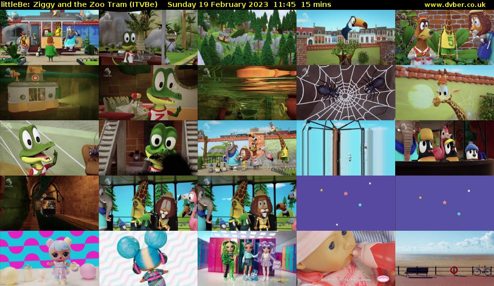 littleBe: Ziggy and the Zoo Tram (ITVBe) Sunday 19 February 2023 11:45 - 12:00