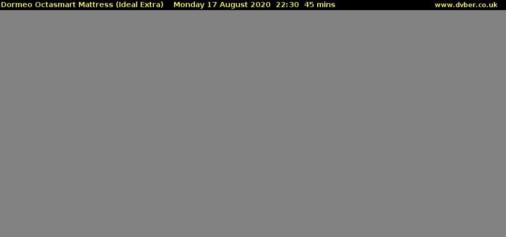 Dormeo Octasmart Mattress (Ideal Extra) Monday 17 August 2020 22:30 - 23:15
