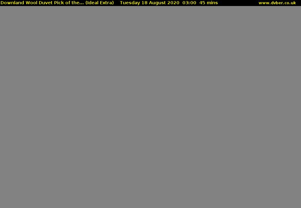 Downland Wool Duvet Pick of the... (Ideal Extra) Tuesday 18 August 2020 03:00 - 03:45