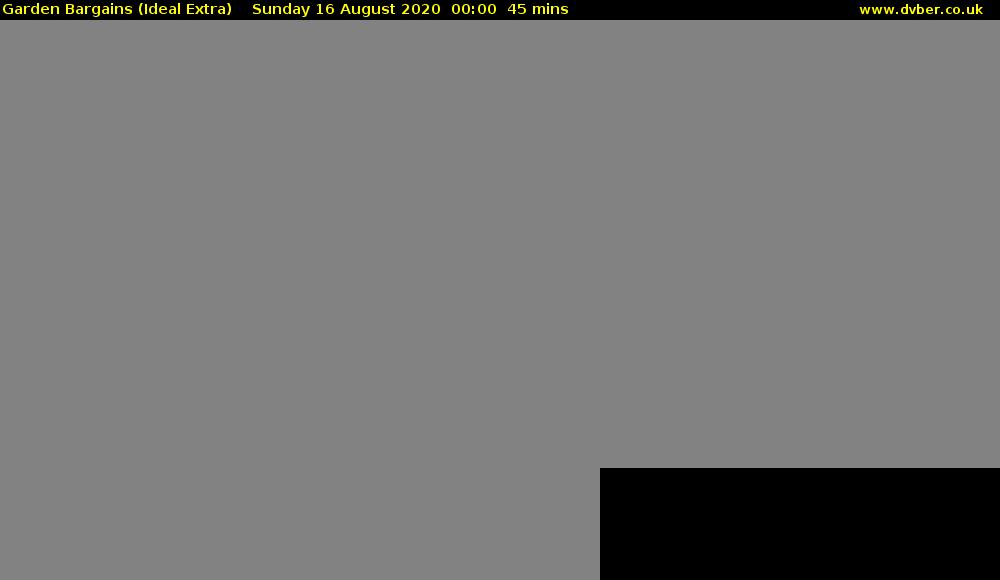 Garden Bargains (Ideal Extra) Sunday 16 August 2020 00:00 - 00:45