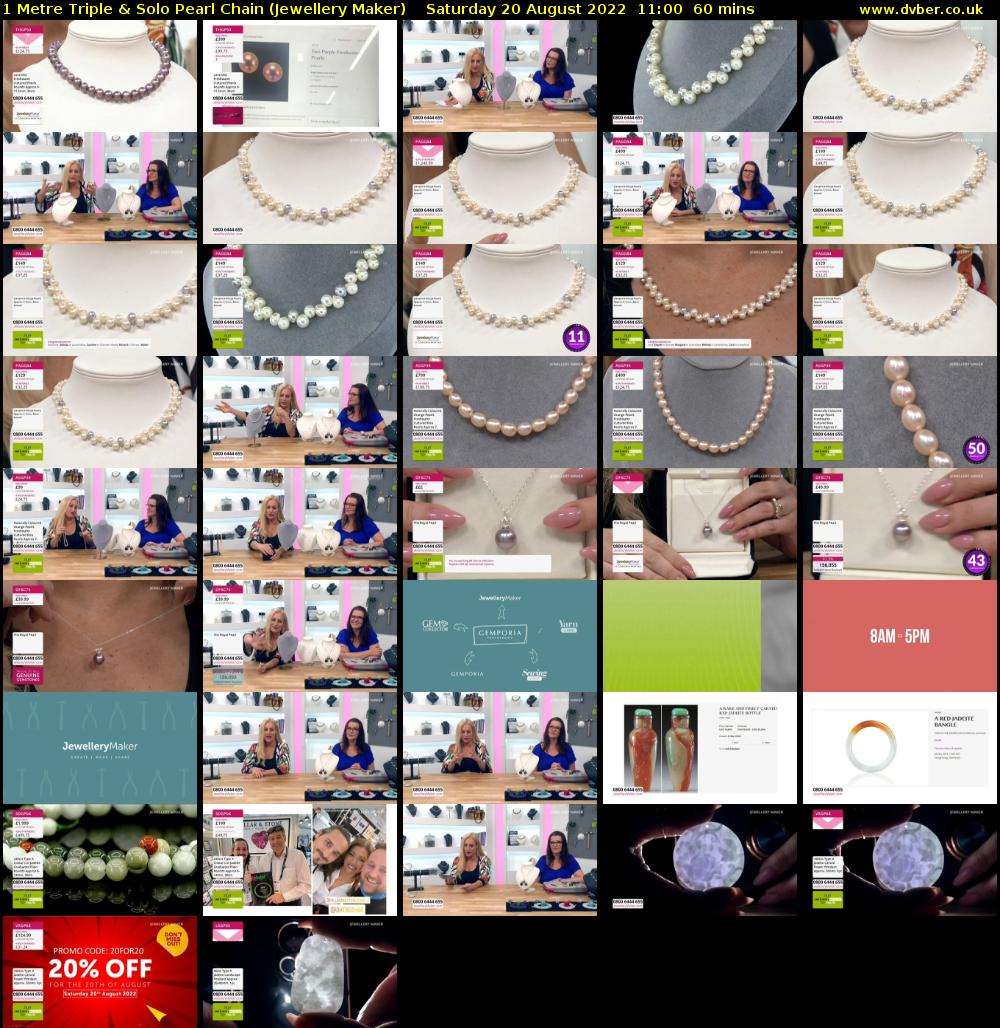 1 Metre Triple & Solo Pearl Chain (Jewellery Maker) Saturday 20 August 2022 11:00 - 12:00