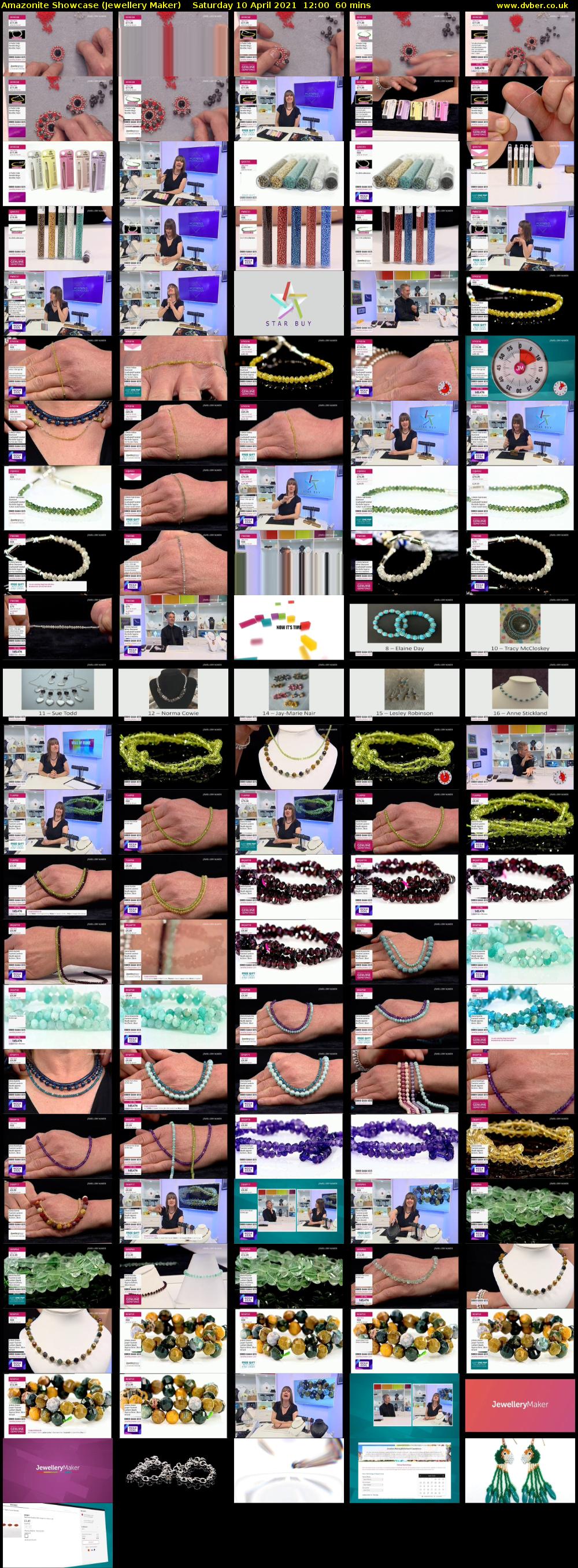 Amazonite Showcase (Jewellery Maker) Saturday 10 April 2021 12:00 - 13:00