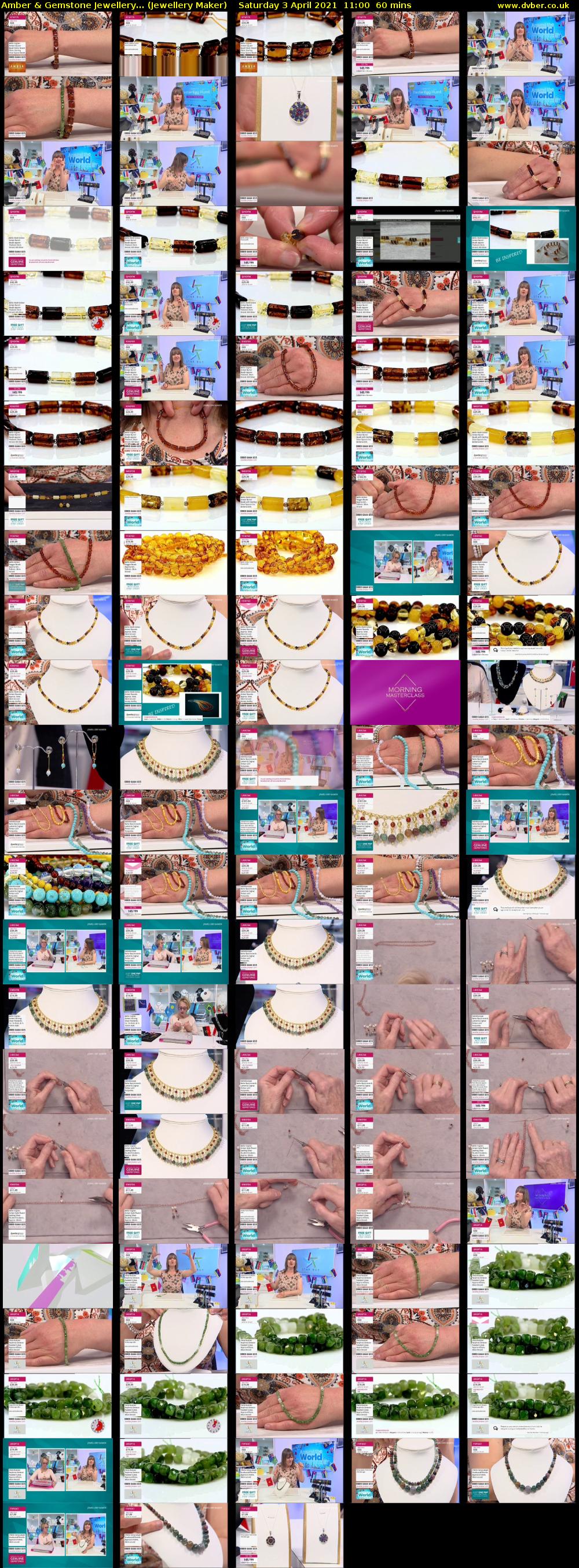 Amber & Gemstone Jewellery... (Jewellery Maker) Saturday 3 April 2021 11:00 - 12:00