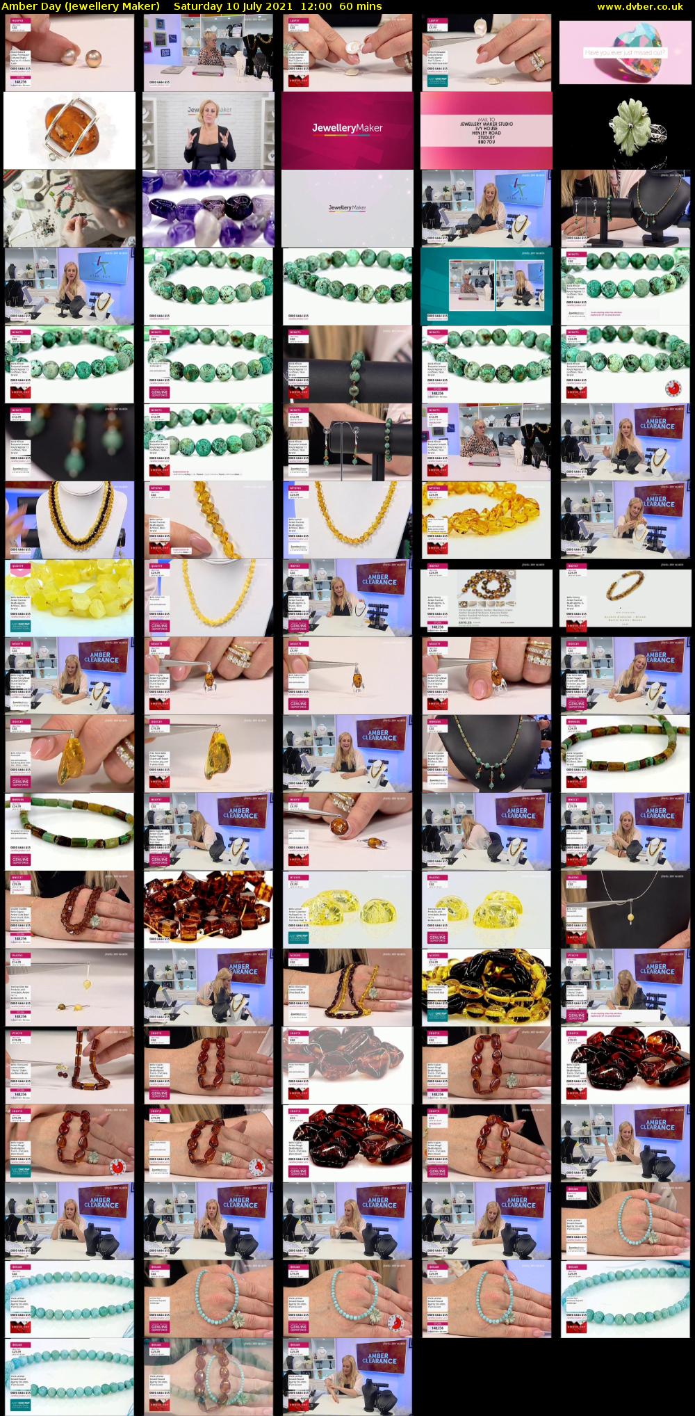 Amber Day (Jewellery Maker) Saturday 10 July 2021 12:00 - 13:00