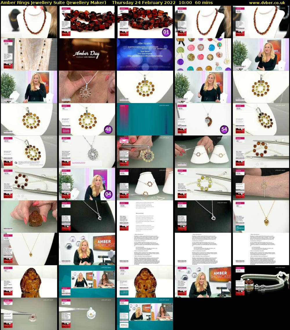 Amber Rings Jewellery Suite (Jewellery Maker) Thursday 24 February 2022 10:00 - 11:00