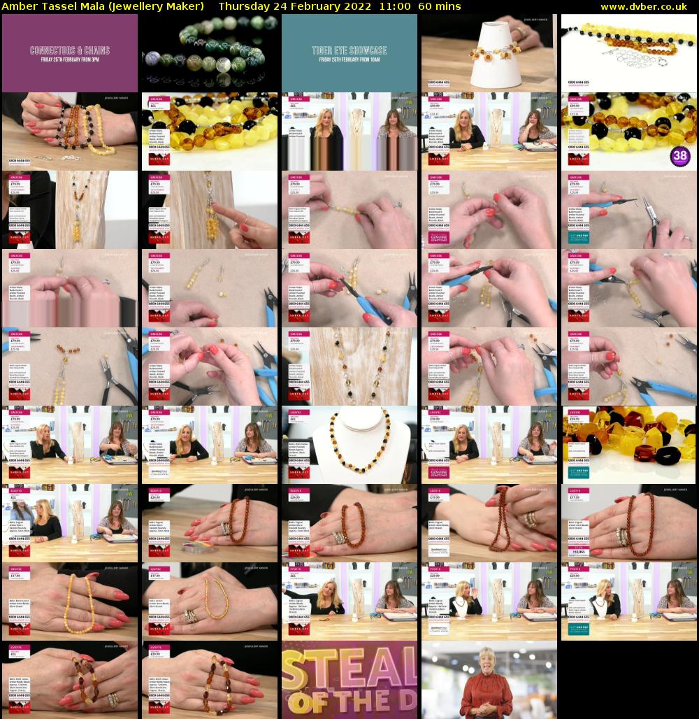 Amber Tassel Mala (Jewellery Maker) Thursday 24 February 2022 11:00 - 12:00