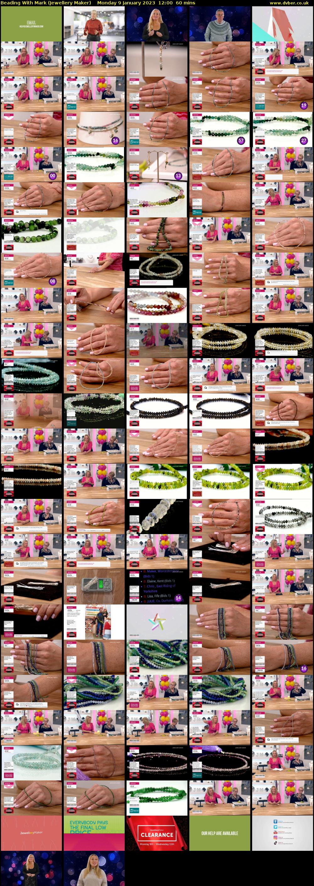 Beading With Mark (Jewellery Maker) Monday 9 January 2023 12:00 - 13:00
