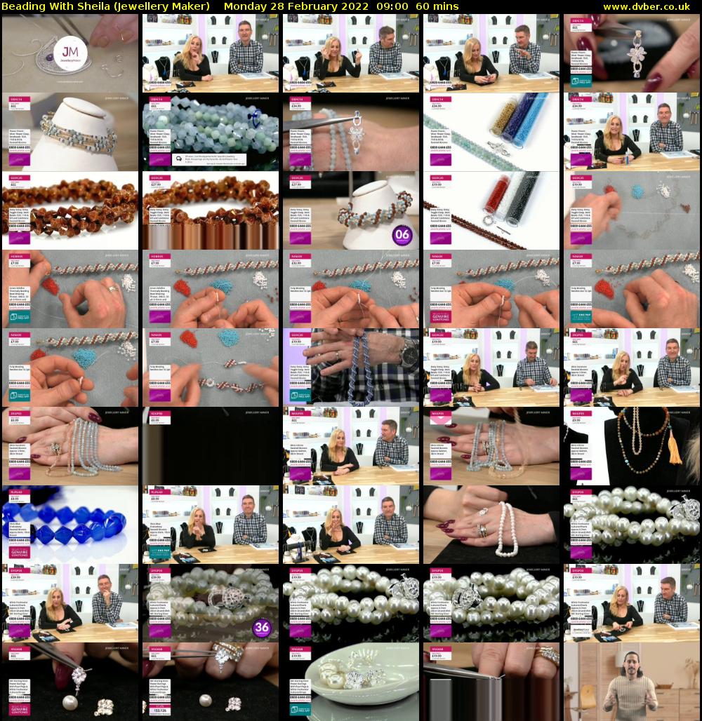 Beading With Sheila (Jewellery Maker) Monday 28 February 2022 09:00 - 10:00