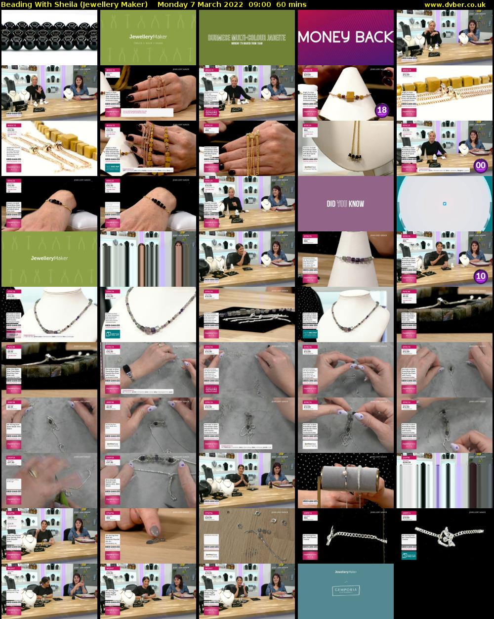 Beading With Sheila (Jewellery Maker) Monday 7 March 2022 09:00 - 10:00