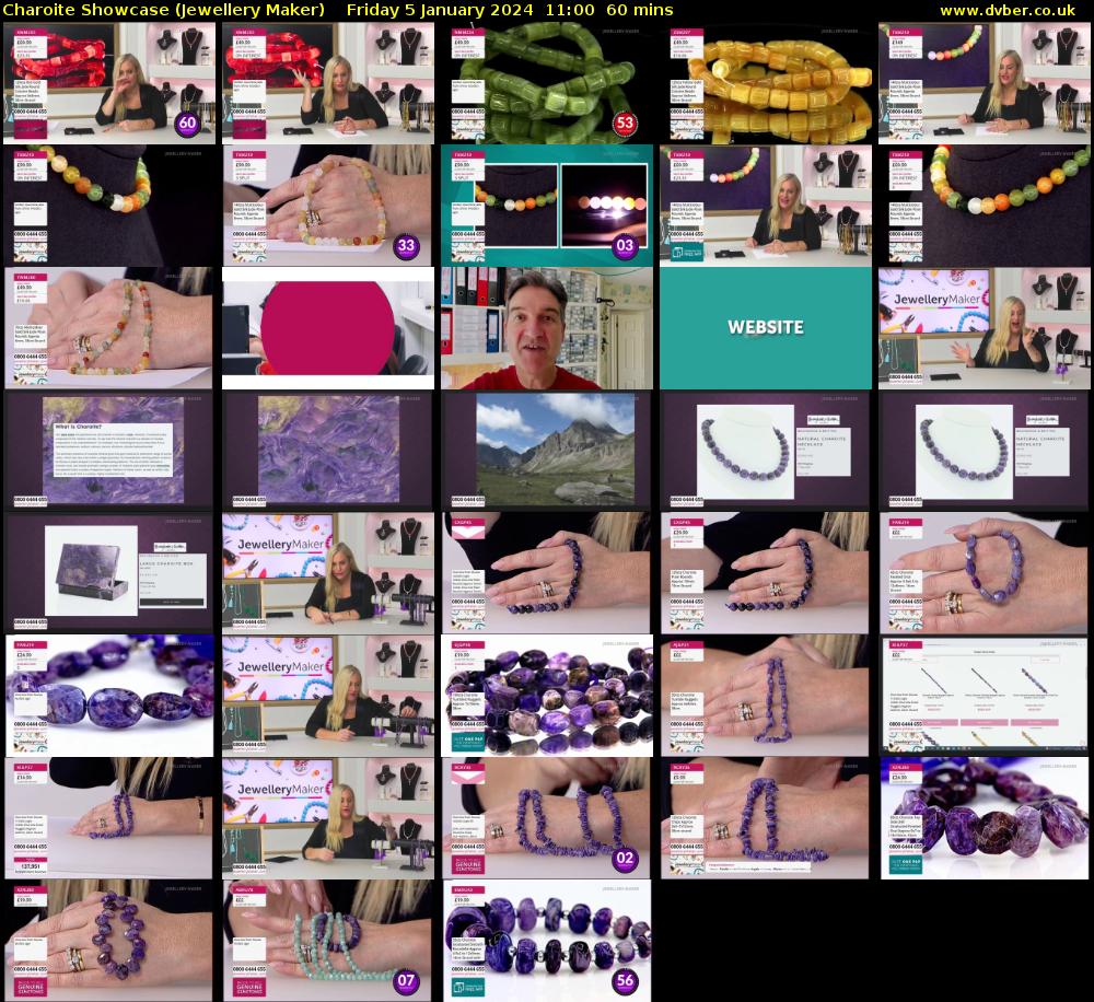 Charoite Showcase (Jewellery Maker) Friday 5 January 2024 11:00 - 12:00