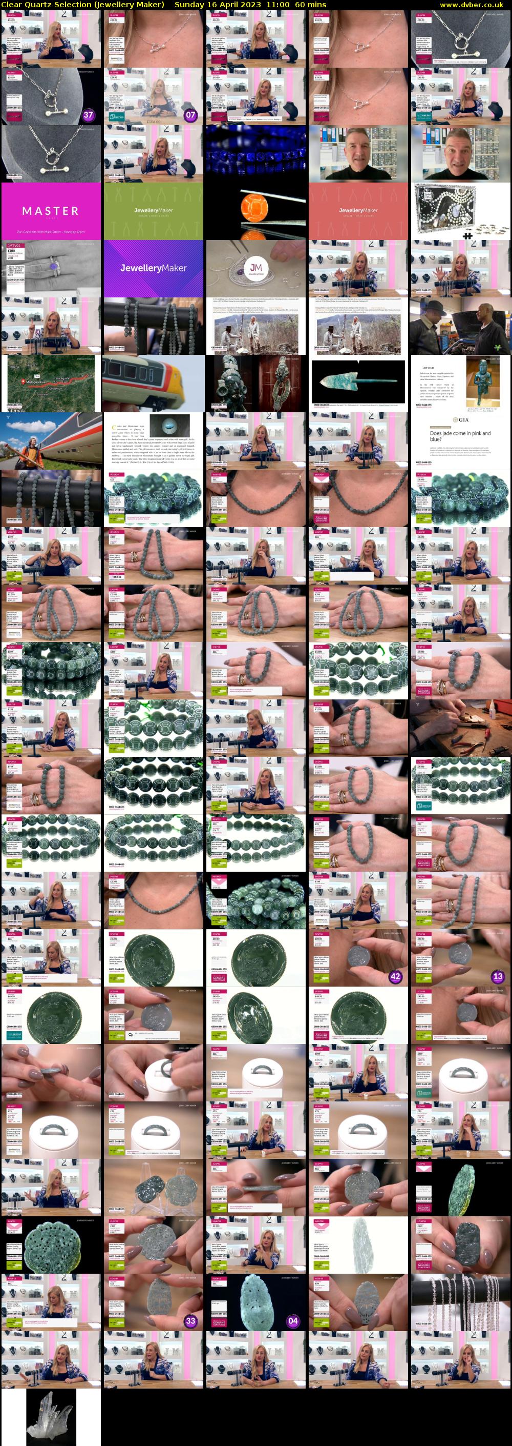 Clear Quartz Selection (Jewellery Maker) Sunday 16 April 2023 11:00 - 12:00