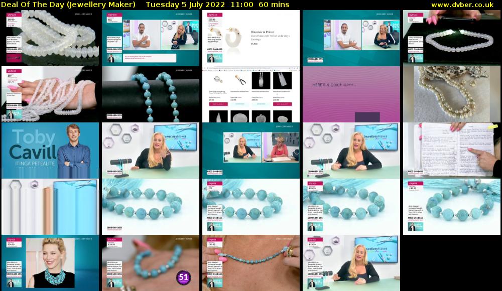 Deal of the Day (Jewellery Maker) Tuesday 5 July 2022 11:00 - 12:00