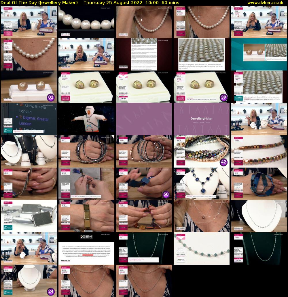 Deal of the Day (Jewellery Maker) Thursday 25 August 2022 10:00 - 11:00