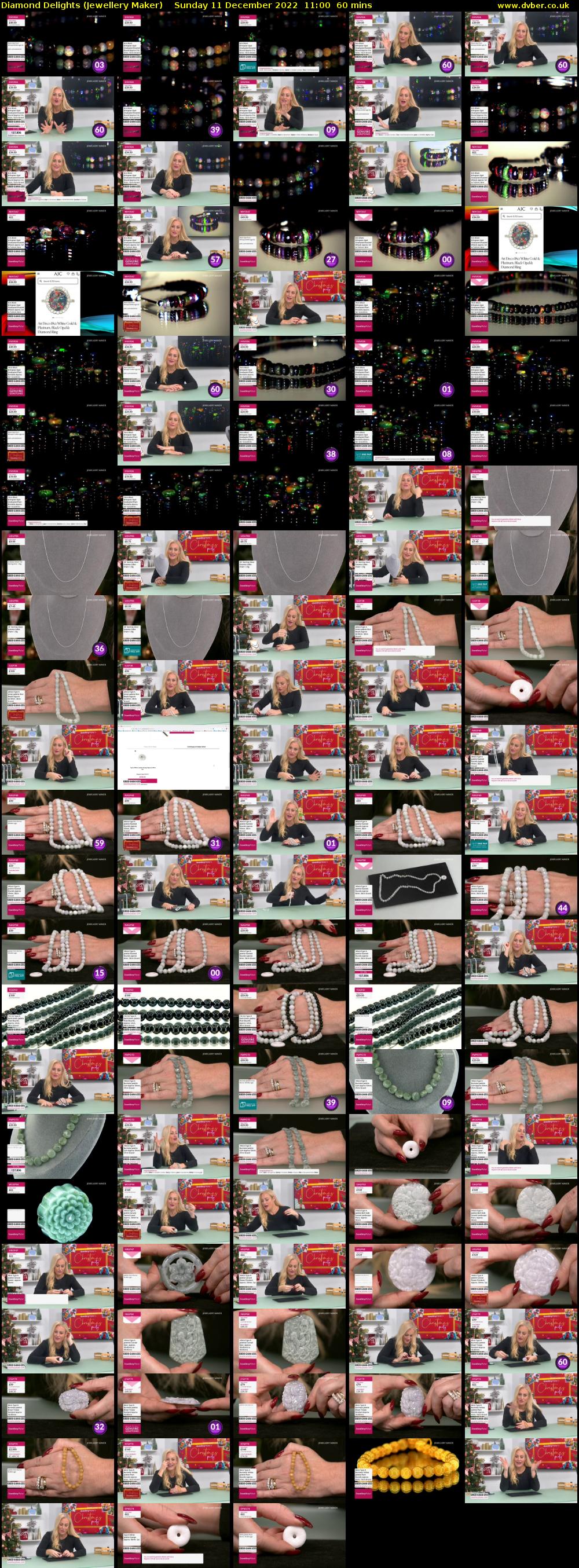 Diamond Delights (Jewellery Maker) Sunday 11 December 2022 11:00 - 12:00