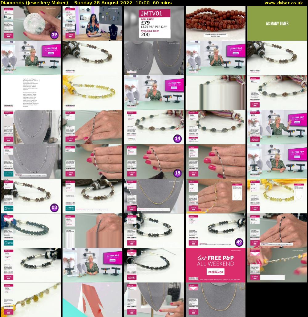 Diamonds (Jewellery Maker) Sunday 28 August 2022 10:00 - 11:00