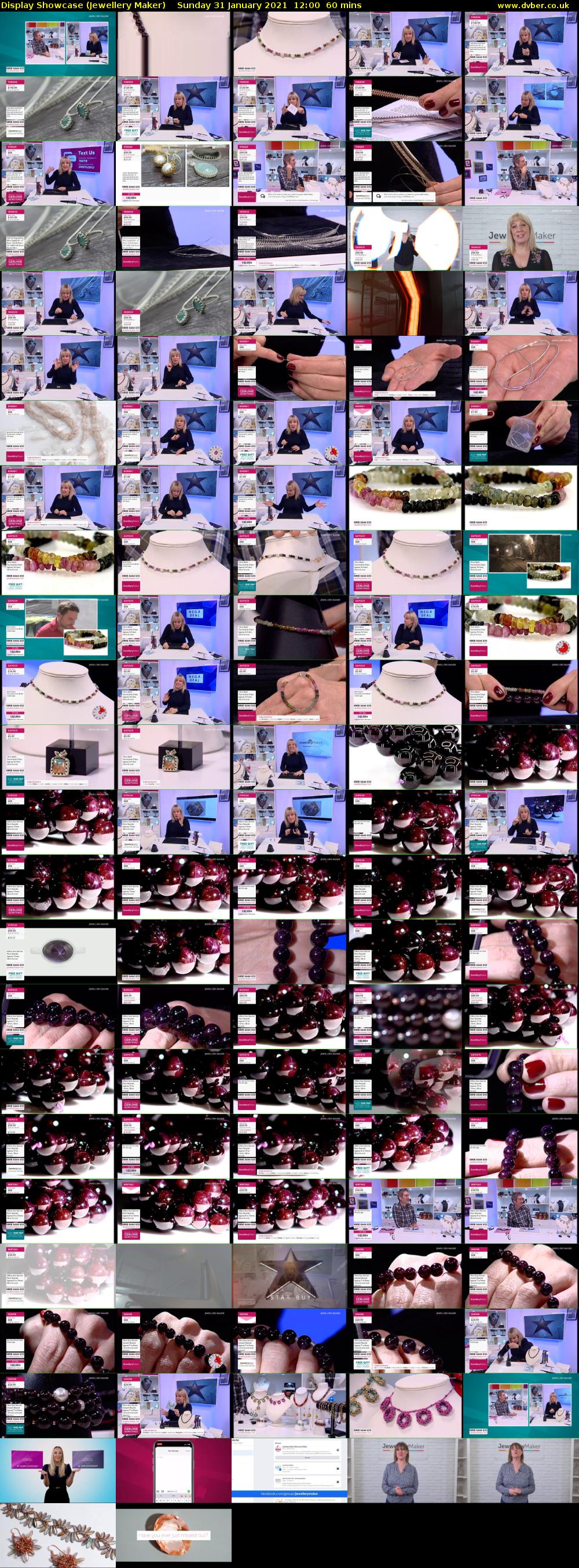 Display Showcase (Jewellery Maker) Sunday 31 January 2021 12:00 - 13:00