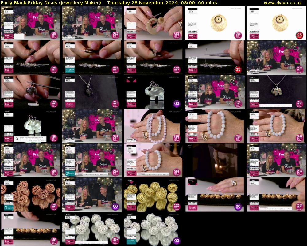 Early Black Friday Deals (Jewellery Maker) Thursday 28 November 2024 08:00 - 09:00