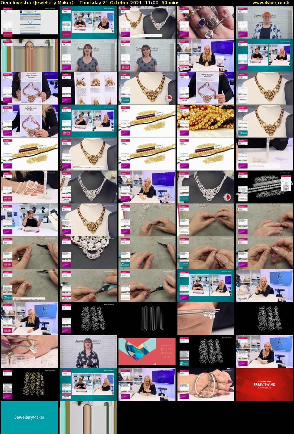Gem Investor (Jewellery Maker) Thursday 21 October 2021 11:00 - 12:00