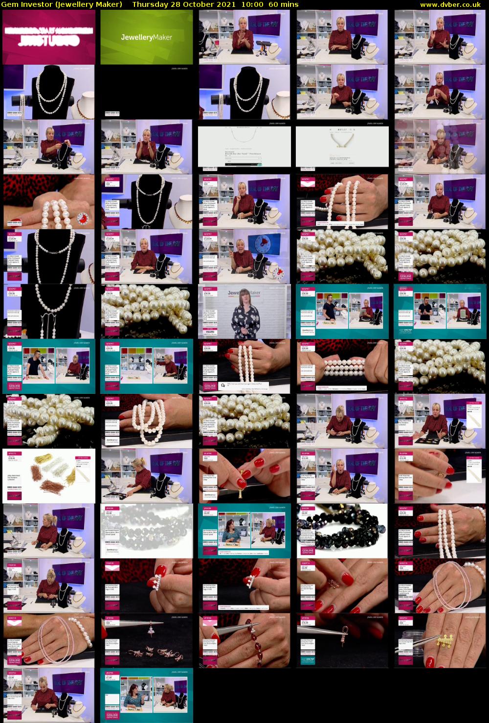 Gem Investor (Jewellery Maker) Thursday 28 October 2021 10:00 - 11:00