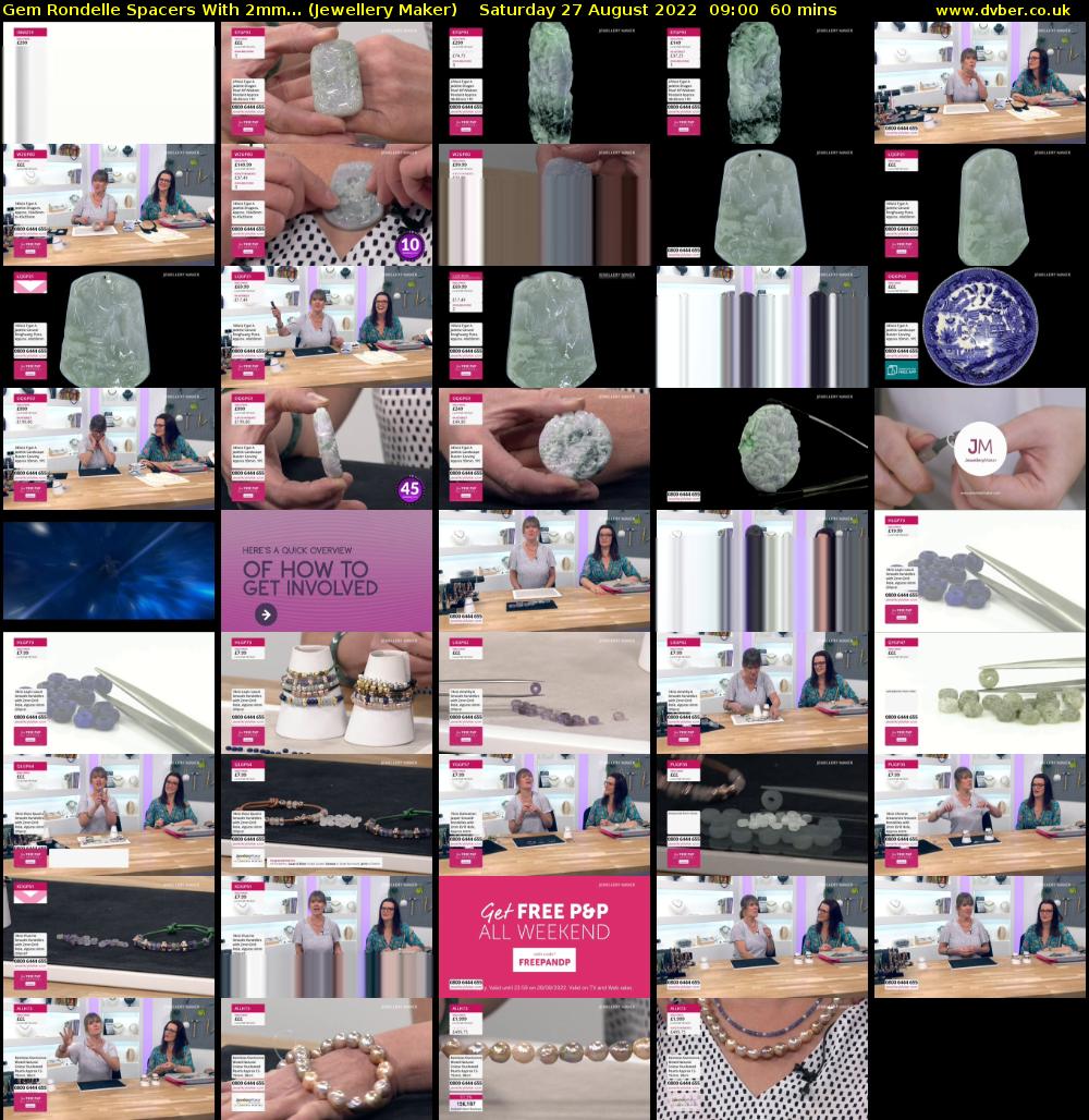 Gem Rondelle Spacers With 2mm... (Jewellery Maker) Saturday 27 August 2022 09:00 - 10:00